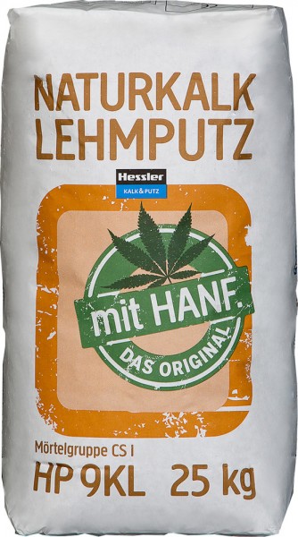 Naturkalk Lehmputz mit Hanf